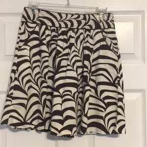 Brown and tan high waisted skirt